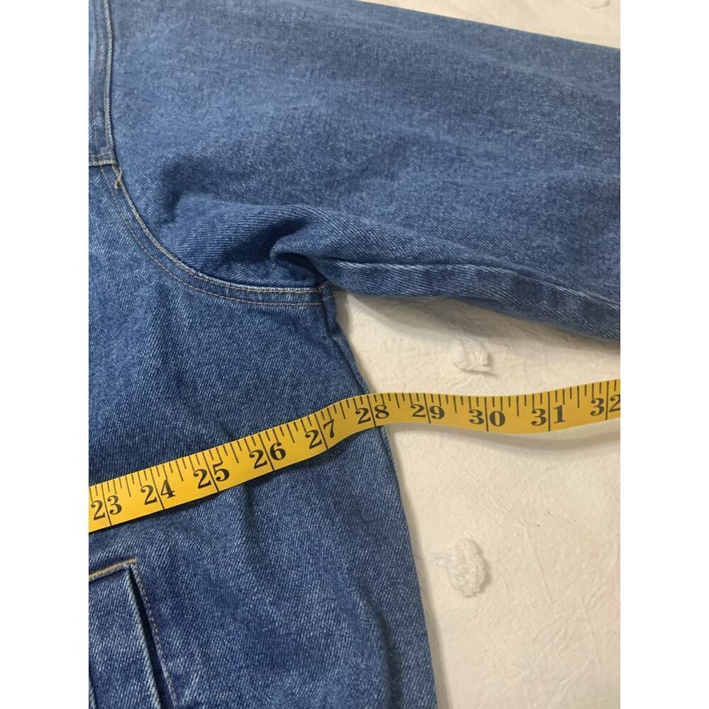 Duke Haband Blue Denim Chore jacket XXL Big Pockets Snap Buttons Work Utility - Picture 3 of 12
